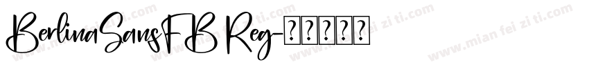 BerlinaSansFB Reg字体转换